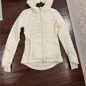 Lululemon Athletica White Puffer Jacket